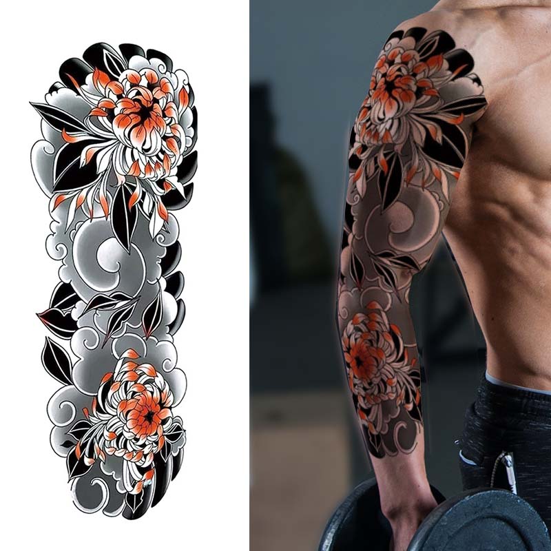 Japanese Sleeve tattoos - Chrysanthemum Tattoo - Full Sleeve Tattoo – neartattoos